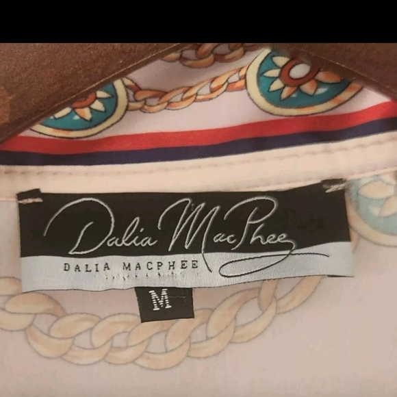 Dalia Macphee Pink Floral Lace Chains Pleated Midi Dress Size M New - Picture 8 of 9